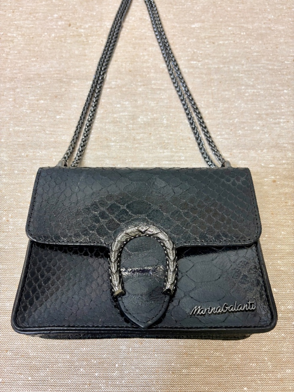 Genuine Italian Leather Crocodile Marina Galanti Luxury Bag